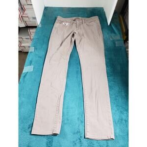American Eagle Jeans Size 6 Womens Beige Stretch Pants Denim Mid Rise Skinny